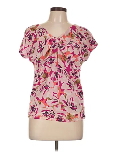 Pre-owned Liz Claiborne Short Sleeve T-shirt In Pink