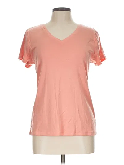 Pre-owned Liz Claiborne Short Sleeve T-shirt In Pink