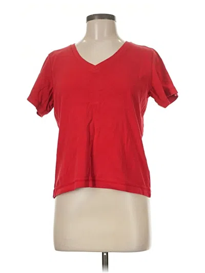 Pre-owned Liz Claiborne Short Sleeve T-shirt In Red