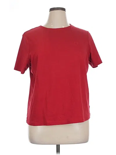 Pre-owned Liz Claiborne Short Sleeve T-shirt In Red