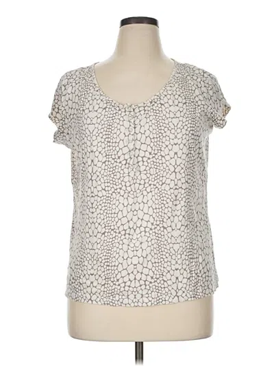 Pre-owned Liz Claiborne Short Sleeve T-shirt In Silver