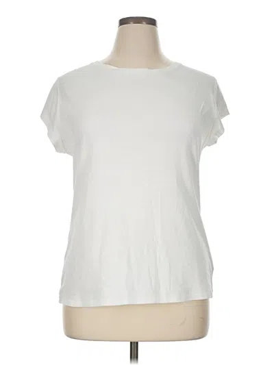Pre-owned Liz Claiborne Short Sleeve T-shirt In White