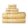Liz Claiborne Signature Plush 6pc Bath Sheet Set In Yellow