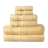 Liz Claiborne Signature Plush 6pc Towel Set In Yellow