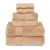 Liz Claiborne Signature Plush Bath Towel In Brown