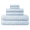 Liz Claiborne Signature Plush Logo Bath Towel In Blue