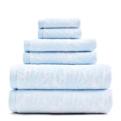 Liz Claiborne Signature Sprigs Plush Bath Towel In Animal Print
