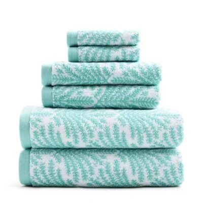 Liz Claiborne Signature Sprigs Plush Bath Towel In Multi