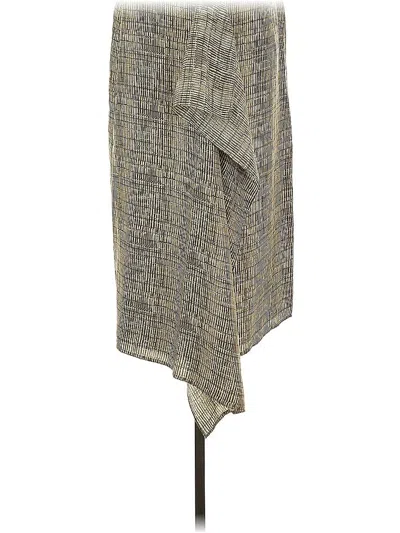 Pre-owned Liz Claiborne Silk Skirt In Brown