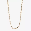 Liz Claiborne Silver-tone Textured Twist Necklace In Gray