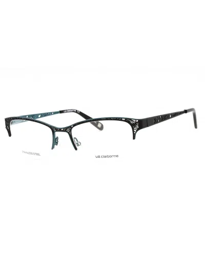 Liz Claiborne Sleek Rectangular Eyeglasses For Women In Black