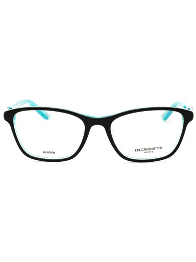 Liz Claiborne Sleek Rectangular Eyeglasses For Women - L 443 Style In Black
