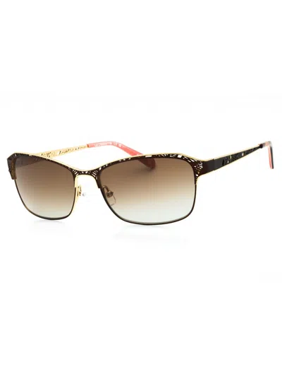 Liz Claiborne Sleek Rectangular Women's Sunglasses In Brown