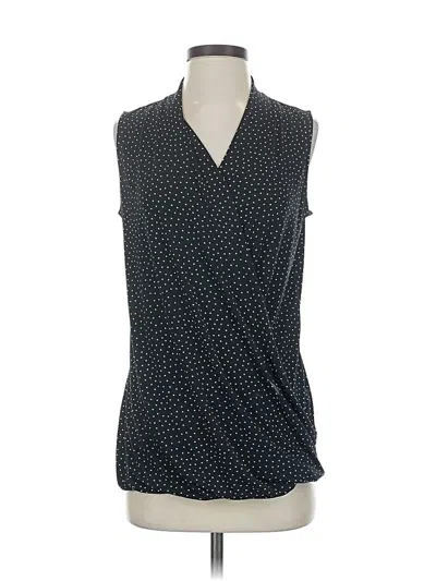 Pre-owned Liz Claiborne Sleeveless Blouse In Black