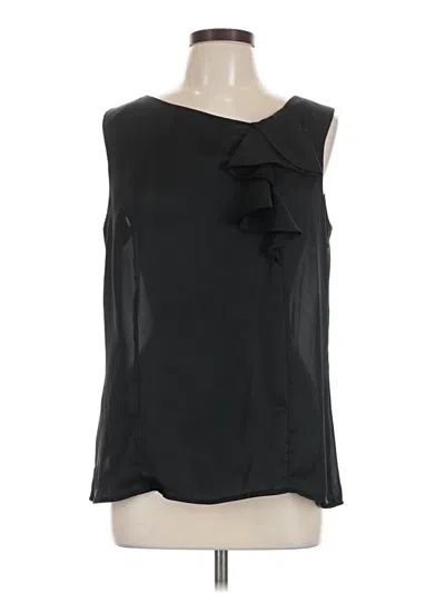 Pre-owned Liz Claiborne Sleeveless Blouse In Black
