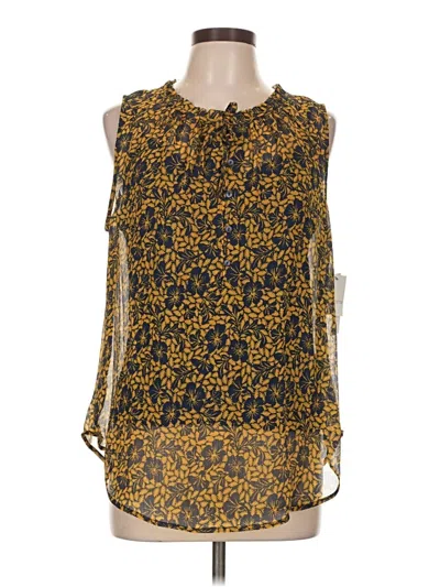 Liz Claiborne Sleeveless Blouse In Gold