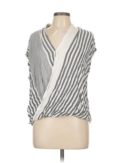 Pre-owned Liz Claiborne Sleeveless Blouse In Gray