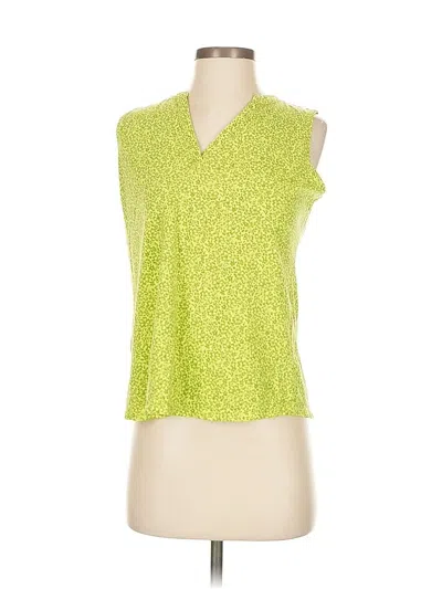 Pre-owned Liz Claiborne Sleeveless Blouse In Green