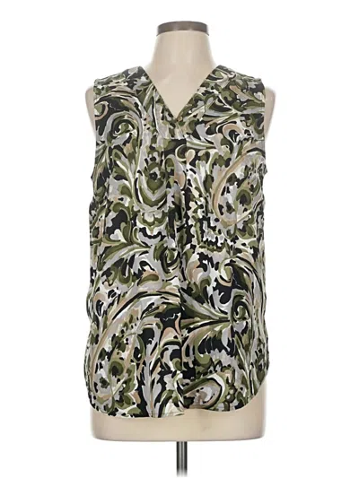 Pre-owned Liz Claiborne Sleeveless Blouse In Green