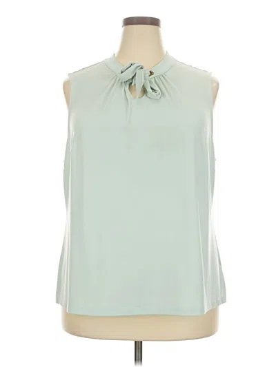 Pre-owned Liz Claiborne Sleeveless Blouse In Green