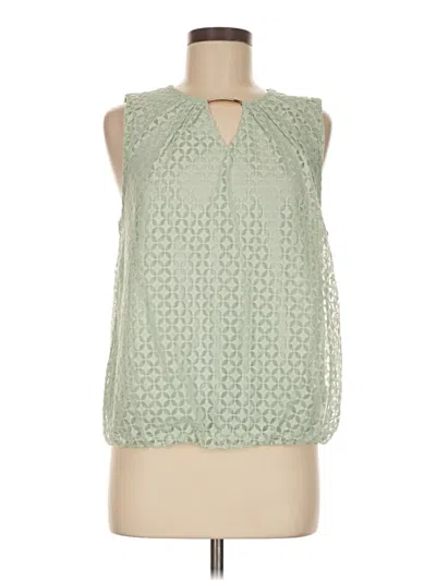 Pre-owned Liz Claiborne Sleeveless Blouse In Green
