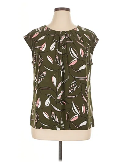 Pre-owned Liz Claiborne Sleeveless Blouse In Green