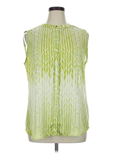Pre-owned Liz Claiborne Sleeveless Blouse In Green
