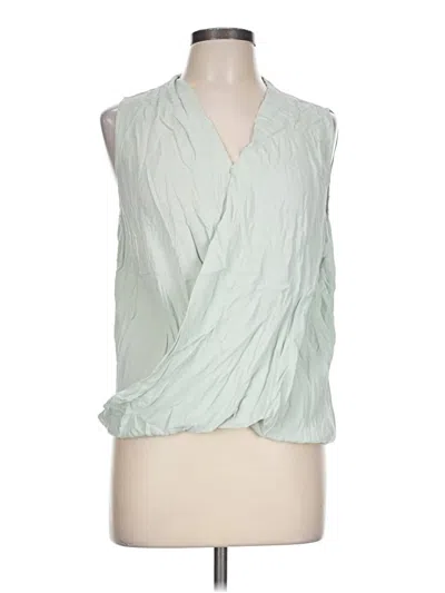 Pre-owned Liz Claiborne Sleeveless Blouse In Green