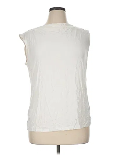 Pre-owned Liz Claiborne Sleeveless Blouse In Ivory