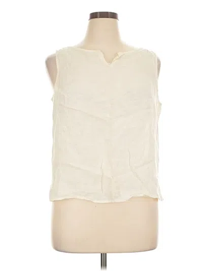 Pre-owned Liz Claiborne Sleeveless Blouse In Ivory