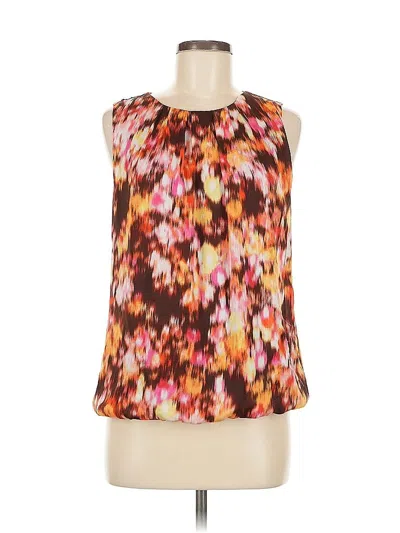 Pre-owned Liz Claiborne Sleeveless Blouse In Orange