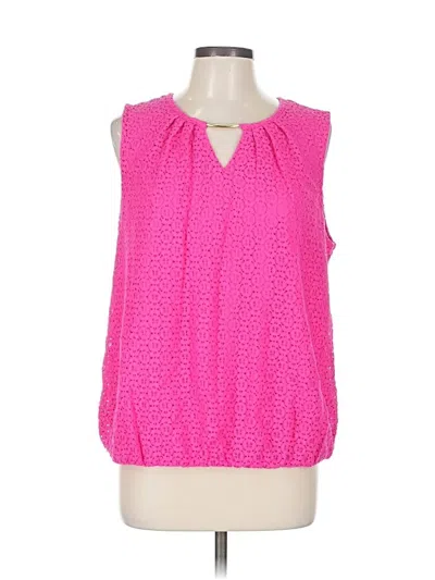 Pre-owned Liz Claiborne Sleeveless Blouse In Pink