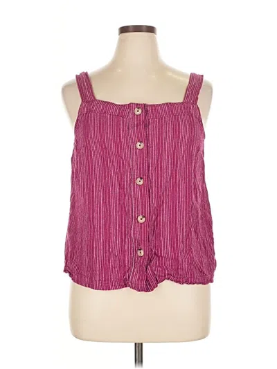 Pre-owned Liz Claiborne Sleeveless Blouse In Pink