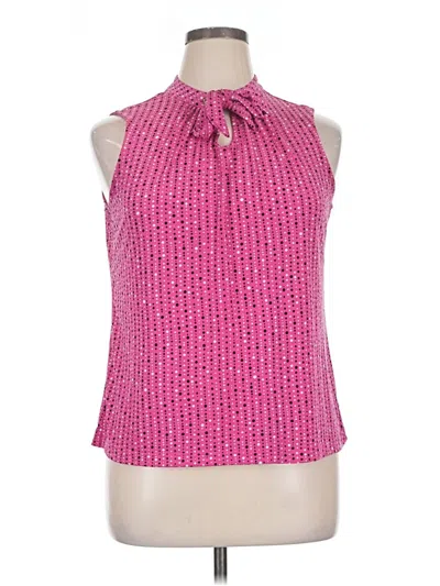 Pre-owned Liz Claiborne Sleeveless Blouse In Pink
