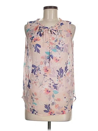 Pre-owned Liz Claiborne Sleeveless Blouse In Pink