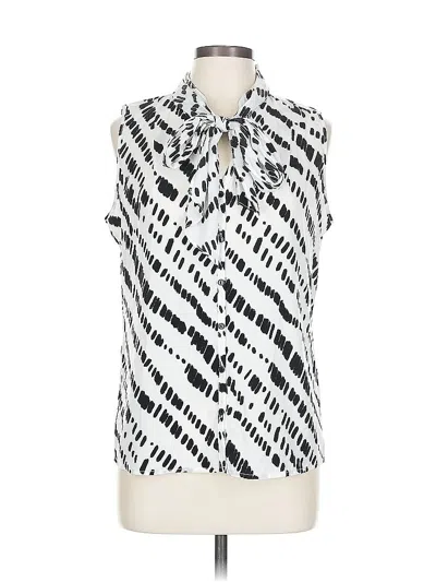 Pre-owned Liz Claiborne Sleeveless Blouse In Silver