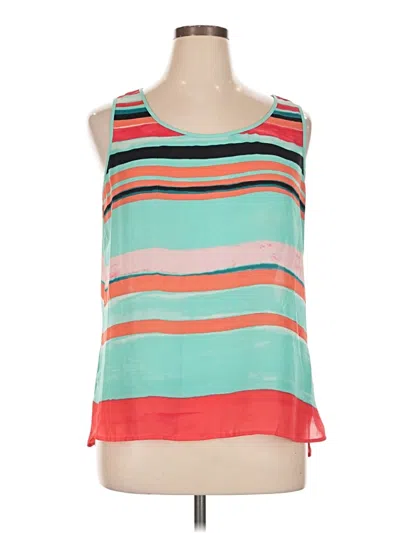 Pre-owned Liz Claiborne Sleeveless Blouse In Teal