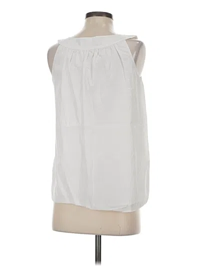 Pre-owned Liz Claiborne Sleeveless Blouse In White