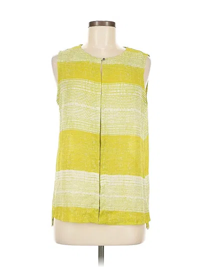 Pre-owned Liz Claiborne Sleeveless Blouse In Yellow