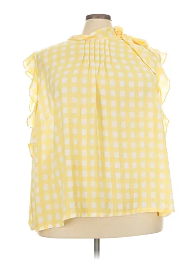 Pre-owned Liz Claiborne Sleeveless Blouse In Yellow