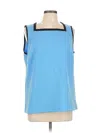 Liz Claiborne Sleeveless T-shirt In Blue
