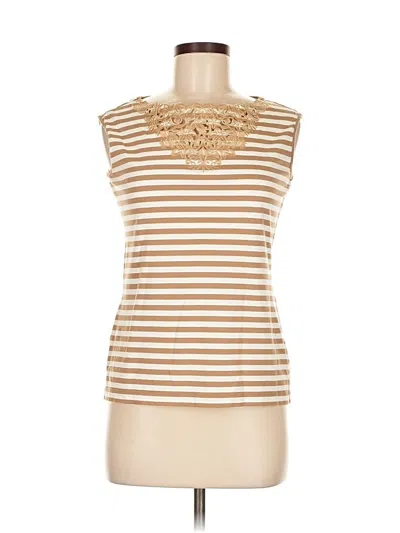 Pre-owned Liz Claiborne Sleeveless T-shirt In Gold