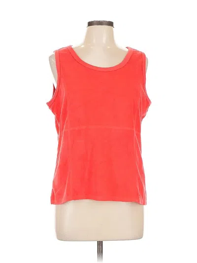 Pre-owned Liz Claiborne Sleeveless T-shirt In Red