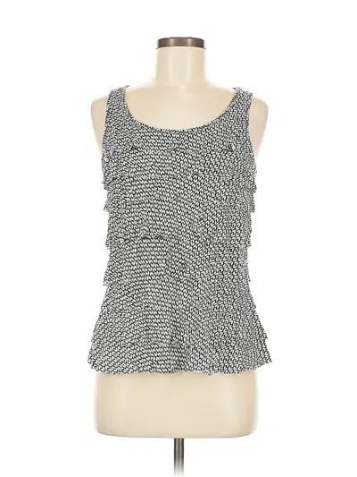 Pre-owned Liz Claiborne Sleeveless Top Gray Square Neckline Tops