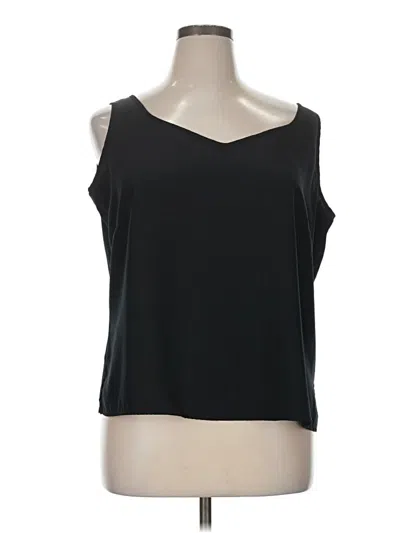 Pre-owned Liz Claiborne Sleeveless T-shirt In Black