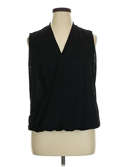 Pre-owned Liz Claiborne Sleeveless T-shirt In Black
