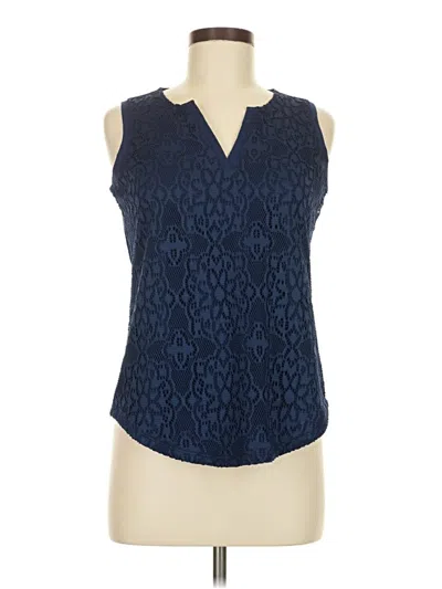 Pre-owned Liz Claiborne Sleeveless T-shirt In Blue