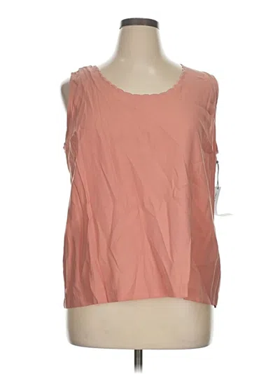Pre-owned Liz Claiborne Sleeveless T-shirt In Pink