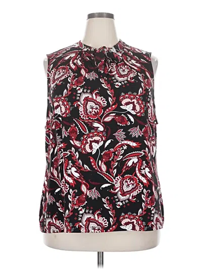 Pre-owned Liz Claiborne Sleeveless T-shirt In Red