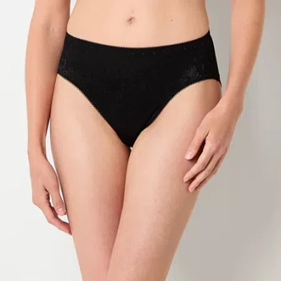 Liz Claiborne Smoothing Womens Brief Panty 359403 In Black